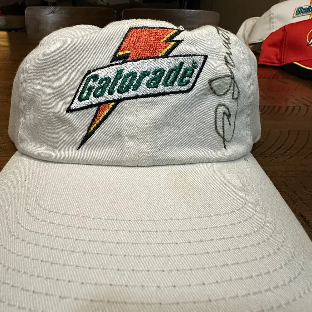 Vintage Gatorade NASCAR Autographed Adjustable Hat